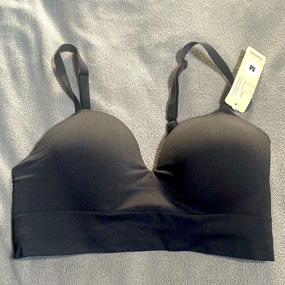 Truekind® Supportive Comfort Wireless Shaping Bra Black Medium